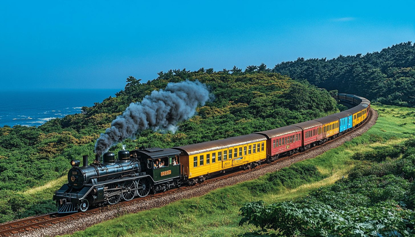 Voyage pittoresque sur le chemin de fer touristique d'Anse, une escapade en petit train